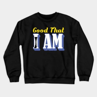 Leg Prosthetic Amptuee and Amputation Awareness Limb Joke Crewneck Sweatshirt